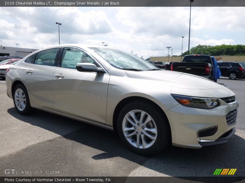 Champagne Silver Metallic / Jet Black 2016 Chevrolet Malibu LT