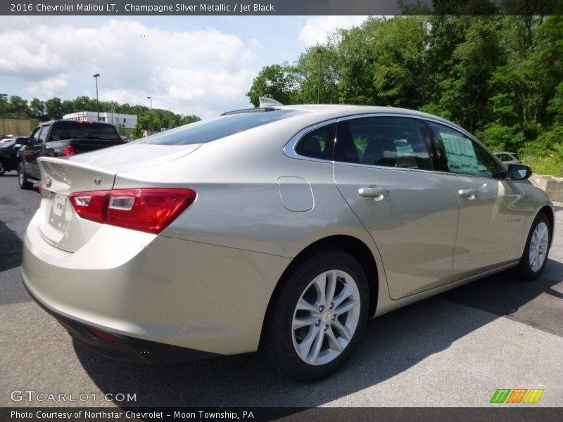 Champagne Silver Metallic / Jet Black 2016 Chevrolet Malibu LT