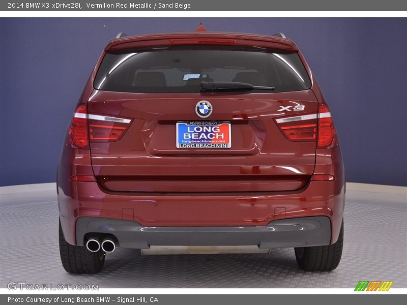 Vermilion Red Metallic / Sand Beige 2014 BMW X3 xDrive28i