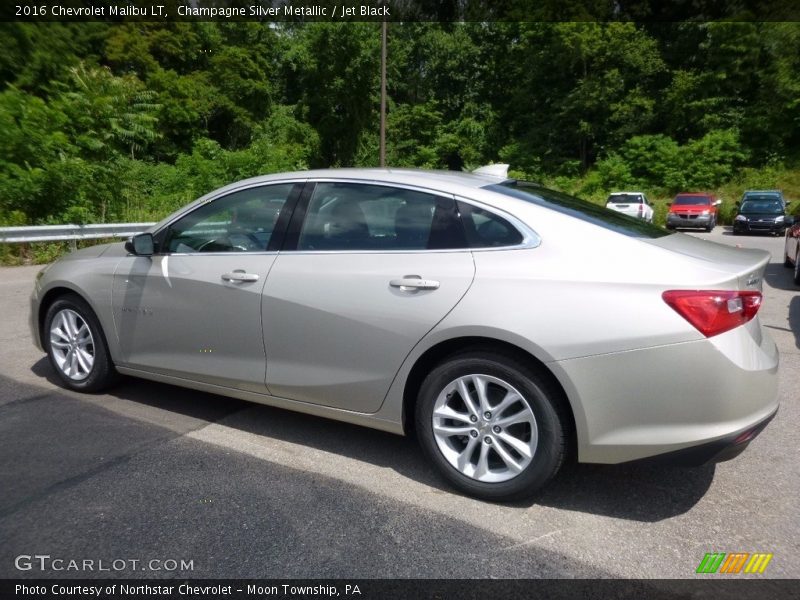 Champagne Silver Metallic / Jet Black 2016 Chevrolet Malibu LT