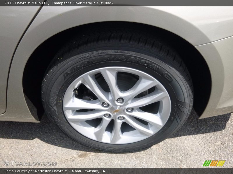 Champagne Silver Metallic / Jet Black 2016 Chevrolet Malibu LT
