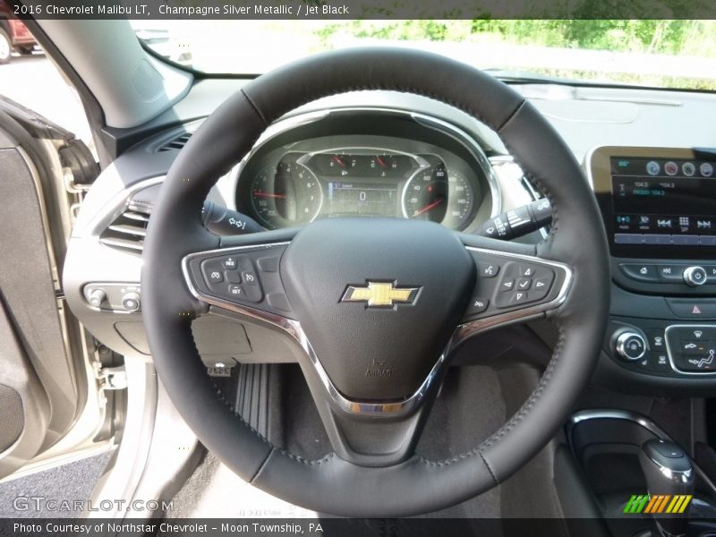 Champagne Silver Metallic / Jet Black 2016 Chevrolet Malibu LT