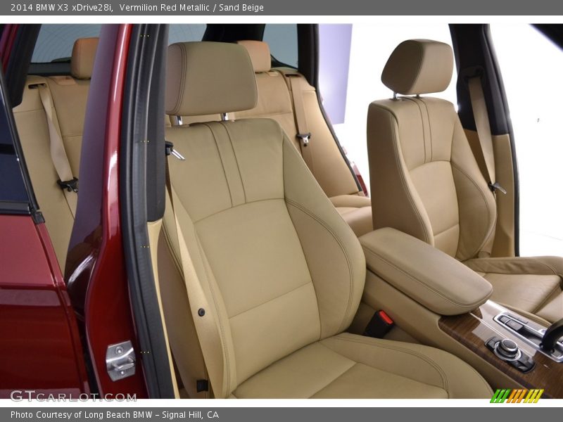 Vermilion Red Metallic / Sand Beige 2014 BMW X3 xDrive28i