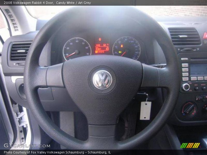 Candy White / Art Grey 2008 Volkswagen Rabbit 4 Door