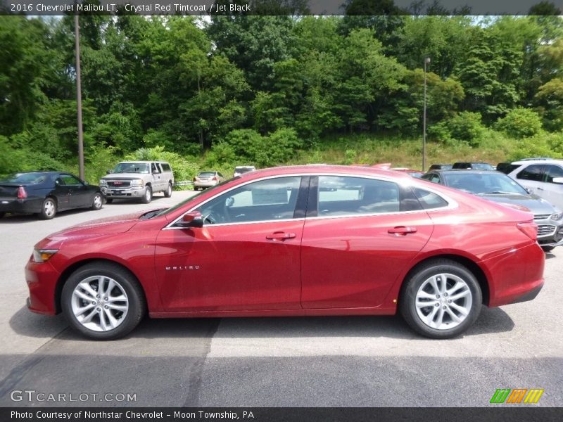 Crystal Red Tintcoat / Jet Black 2016 Chevrolet Malibu LT
