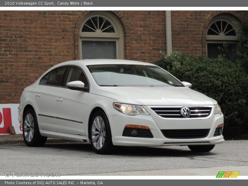 Candy White / Black 2010 Volkswagen CC Sport