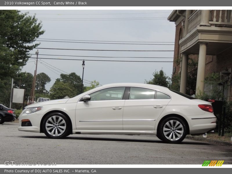 Candy White / Black 2010 Volkswagen CC Sport