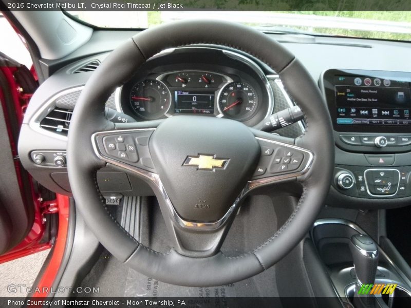 Crystal Red Tintcoat / Jet Black 2016 Chevrolet Malibu LT