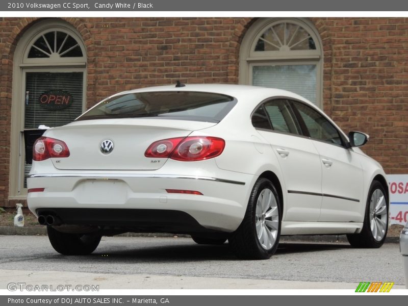 Candy White / Black 2010 Volkswagen CC Sport
