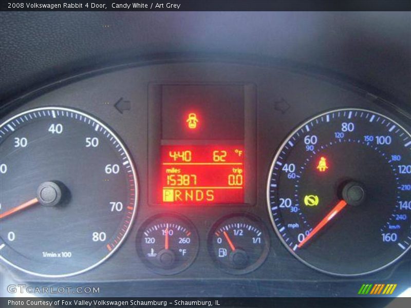 Candy White / Art Grey 2008 Volkswagen Rabbit 4 Door