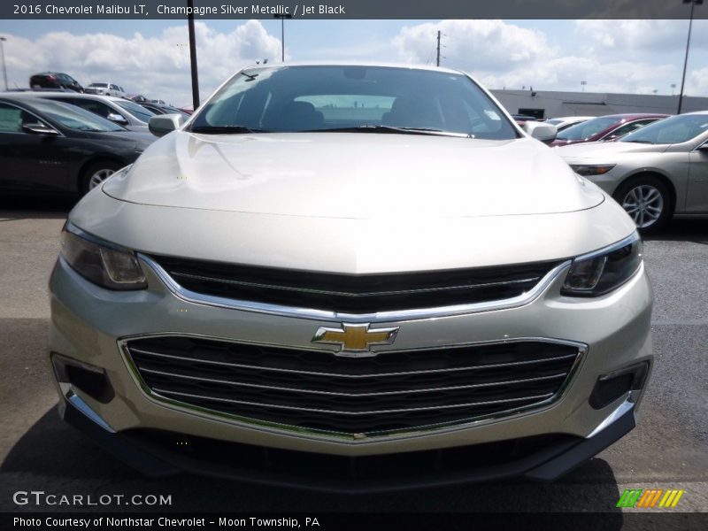 Champagne Silver Metallic / Jet Black 2016 Chevrolet Malibu LT