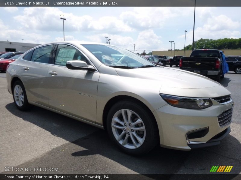 Champagne Silver Metallic / Jet Black 2016 Chevrolet Malibu LT