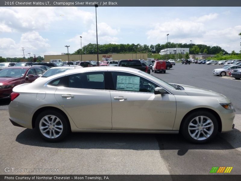 Champagne Silver Metallic / Jet Black 2016 Chevrolet Malibu LT