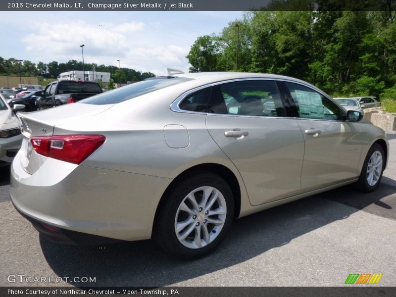 Champagne Silver Metallic / Jet Black 2016 Chevrolet Malibu LT