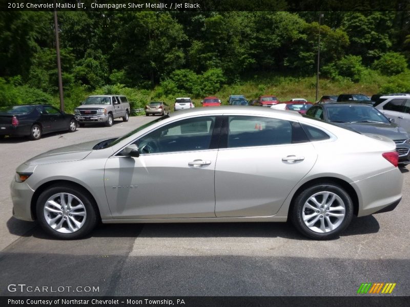 Champagne Silver Metallic / Jet Black 2016 Chevrolet Malibu LT