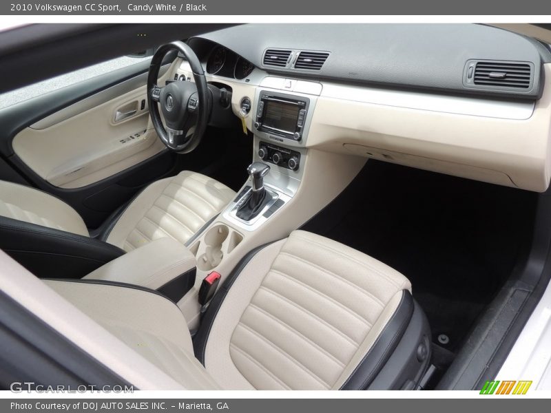 Candy White / Black 2010 Volkswagen CC Sport