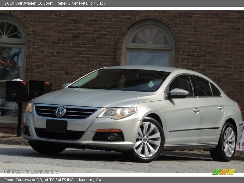 Reflex Silver Metallic / Black 2010 Volkswagen CC Sport