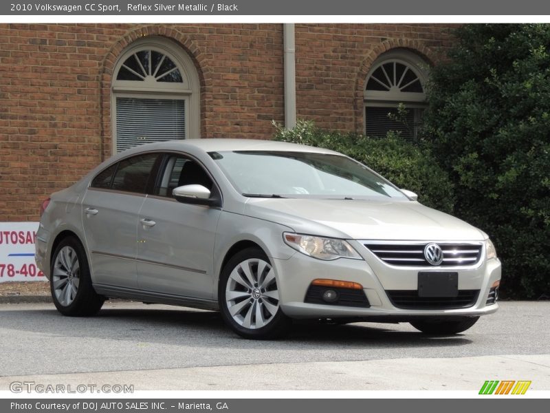 Reflex Silver Metallic / Black 2010 Volkswagen CC Sport