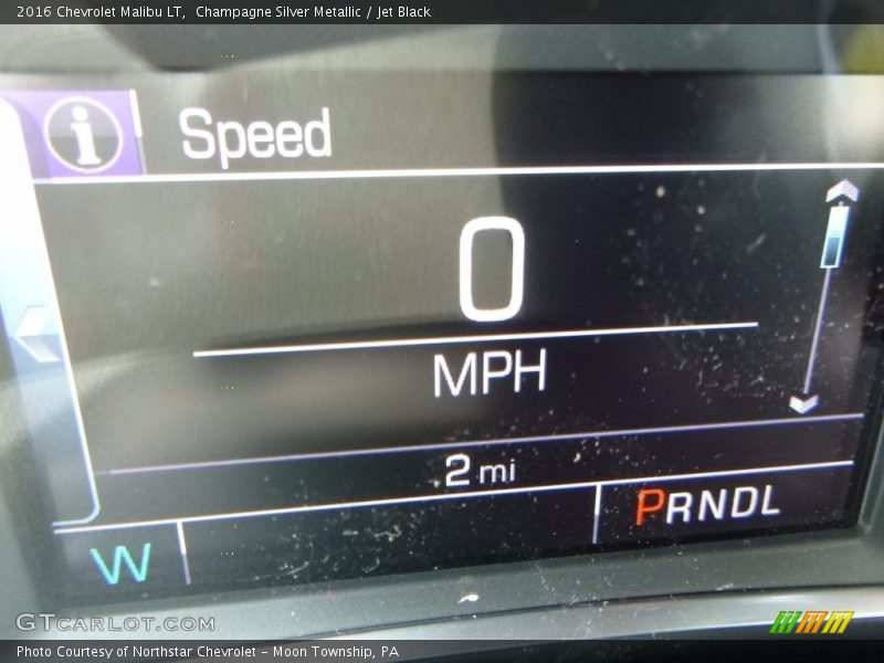 Champagne Silver Metallic / Jet Black 2016 Chevrolet Malibu LT