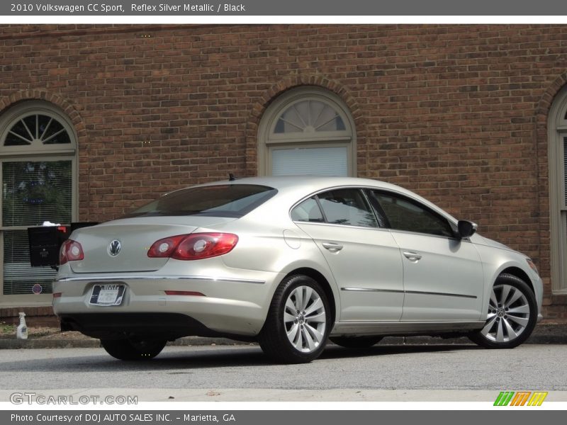 Reflex Silver Metallic / Black 2010 Volkswagen CC Sport