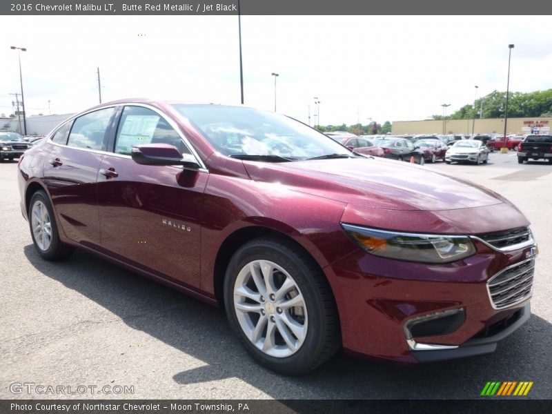 Butte Red Metallic / Jet Black 2016 Chevrolet Malibu LT