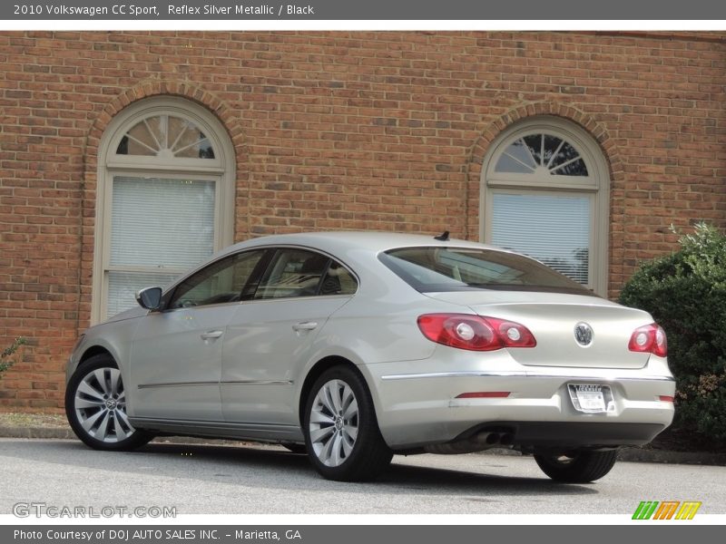 Reflex Silver Metallic / Black 2010 Volkswagen CC Sport