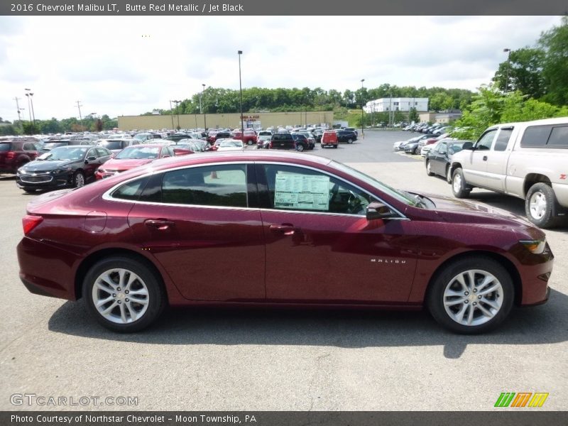 Butte Red Metallic / Jet Black 2016 Chevrolet Malibu LT