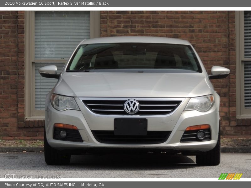 Reflex Silver Metallic / Black 2010 Volkswagen CC Sport