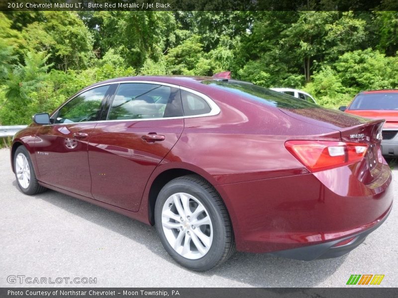 Butte Red Metallic / Jet Black 2016 Chevrolet Malibu LT