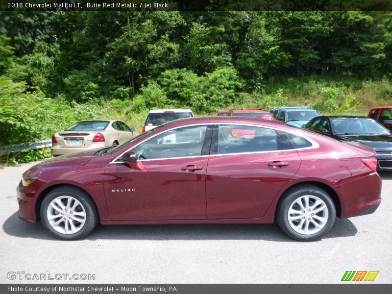 Butte Red Metallic / Jet Black 2016 Chevrolet Malibu LT