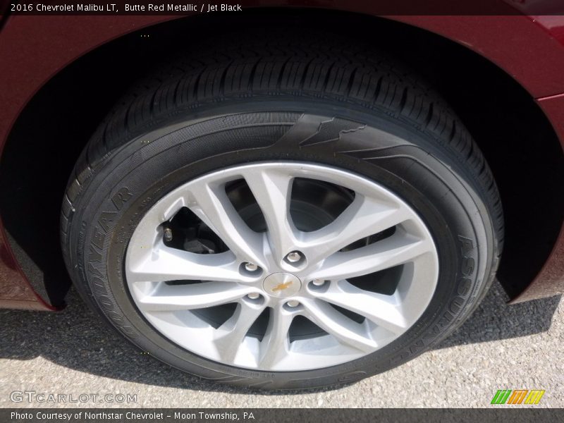 Butte Red Metallic / Jet Black 2016 Chevrolet Malibu LT