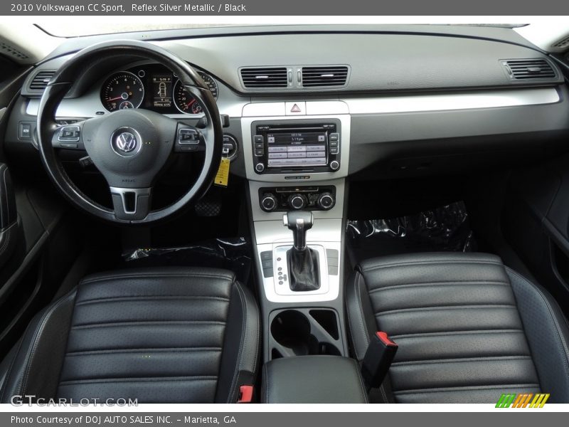 Reflex Silver Metallic / Black 2010 Volkswagen CC Sport