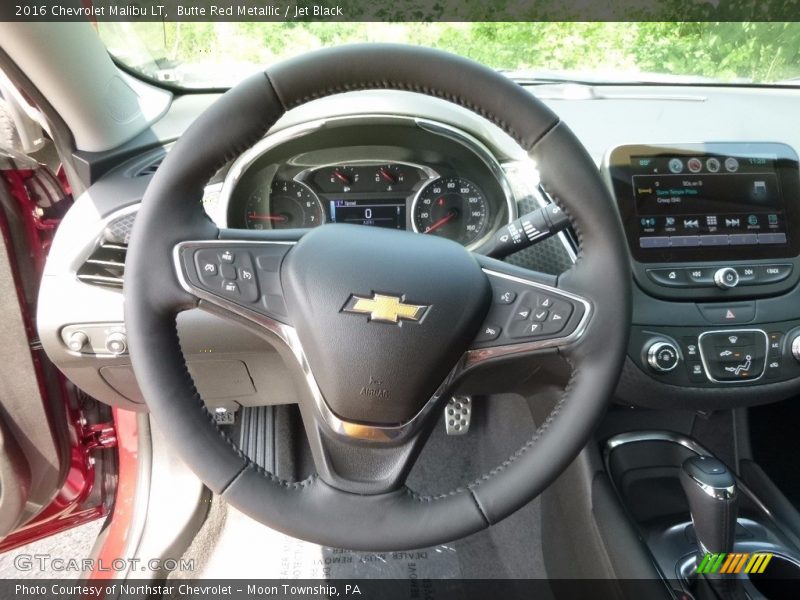 Butte Red Metallic / Jet Black 2016 Chevrolet Malibu LT
