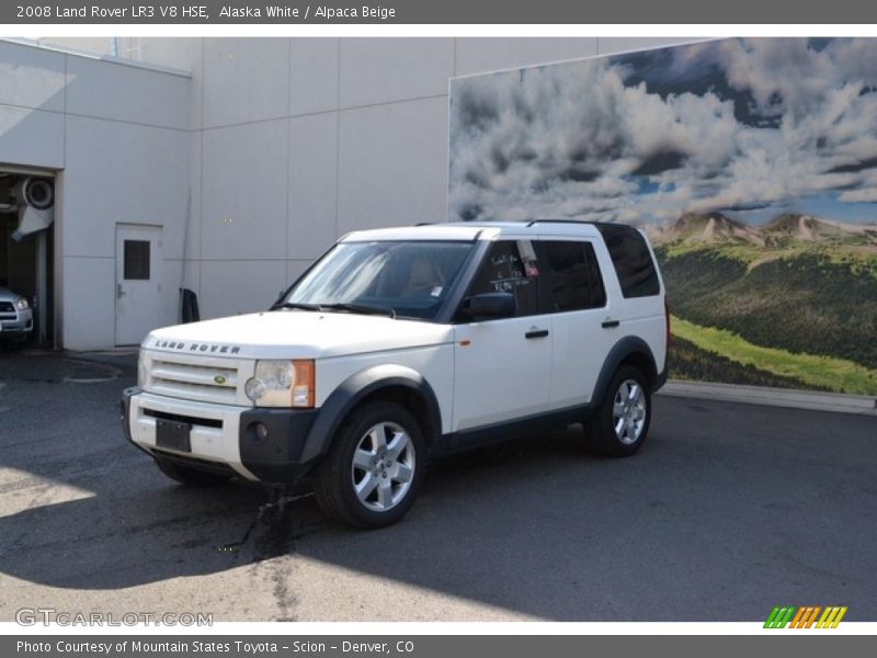 Alaska White / Alpaca Beige 2008 Land Rover LR3 V8 HSE