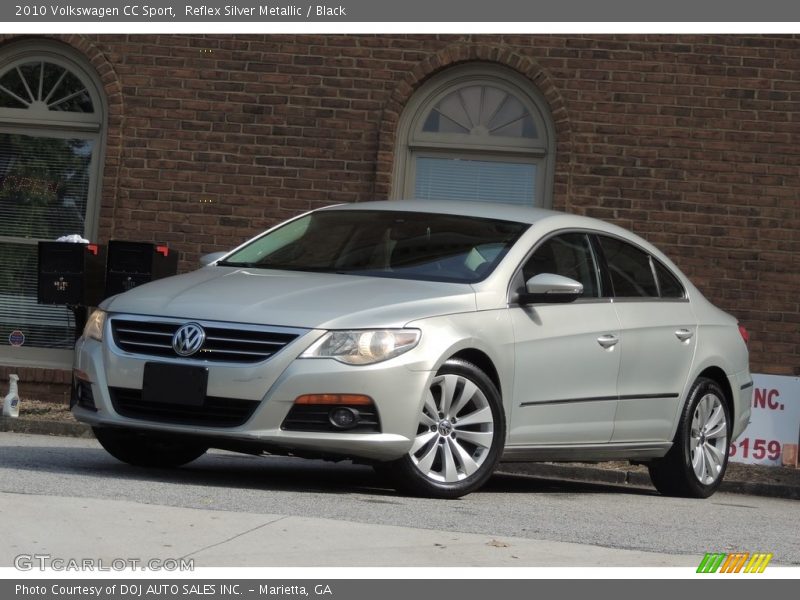 Reflex Silver Metallic / Black 2010 Volkswagen CC Sport