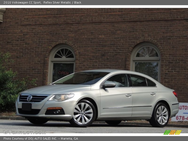 Reflex Silver Metallic / Black 2010 Volkswagen CC Sport