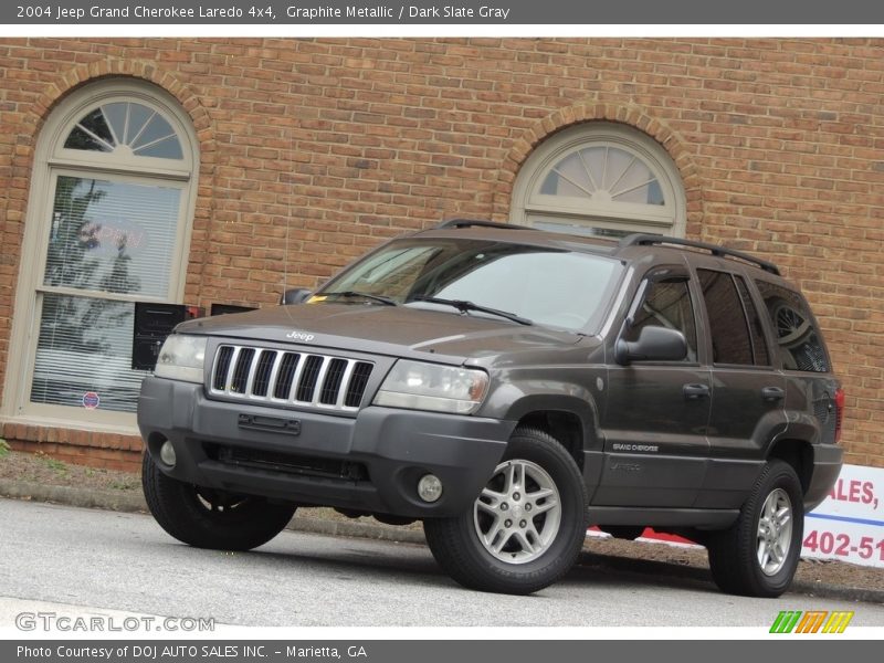 Graphite Metallic / Dark Slate Gray 2004 Jeep Grand Cherokee Laredo 4x4