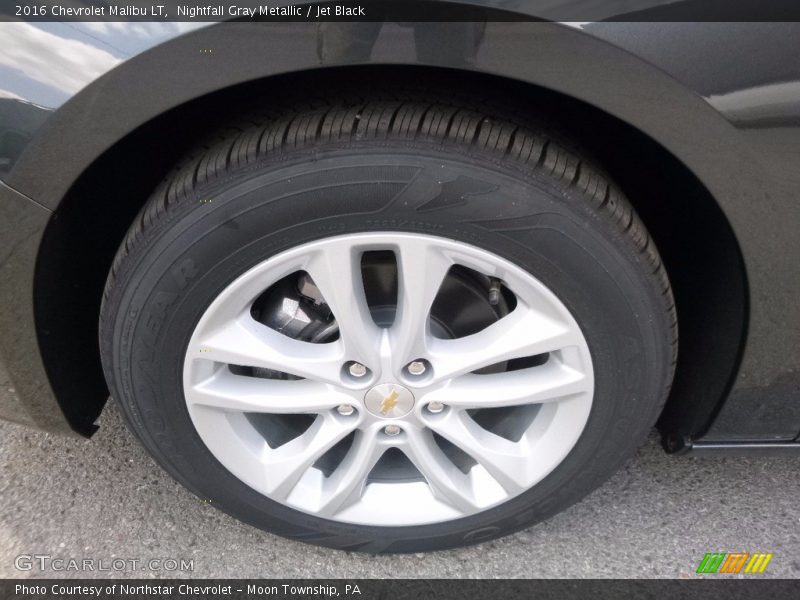 Nightfall Gray Metallic / Jet Black 2016 Chevrolet Malibu LT