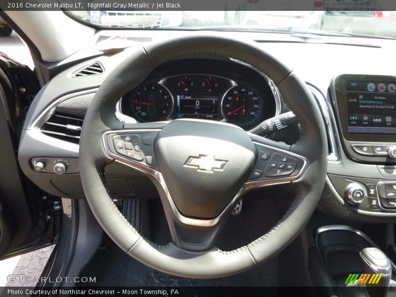 Nightfall Gray Metallic / Jet Black 2016 Chevrolet Malibu LT