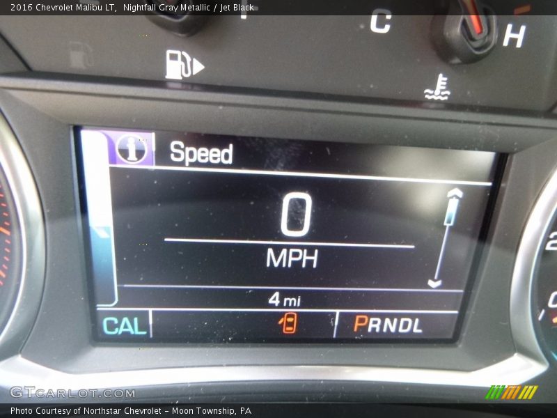 Nightfall Gray Metallic / Jet Black 2016 Chevrolet Malibu LT