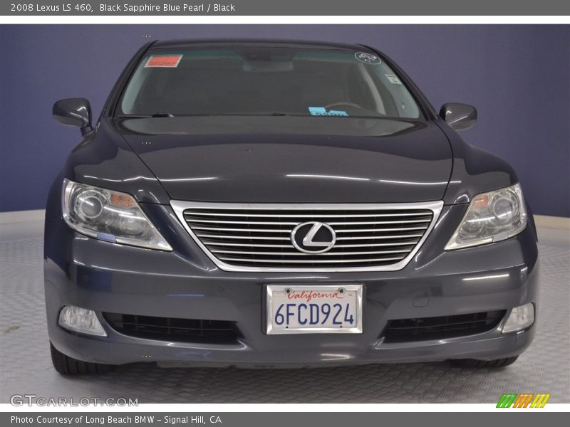 Black Sapphire Blue Pearl / Black 2008 Lexus LS 460