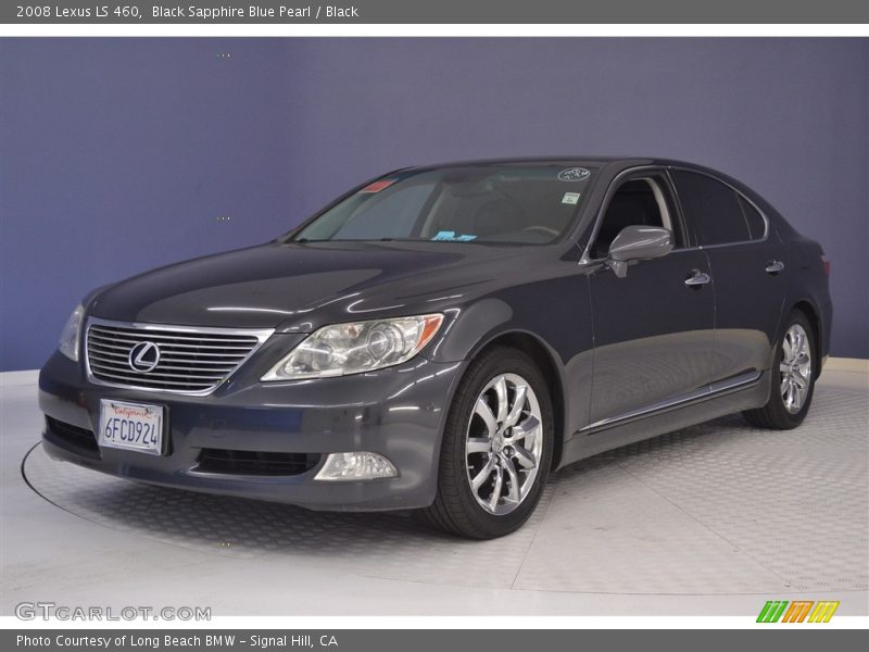 Black Sapphire Blue Pearl / Black 2008 Lexus LS 460