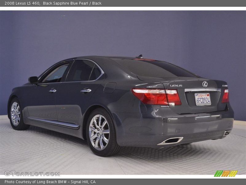 Black Sapphire Blue Pearl / Black 2008 Lexus LS 460