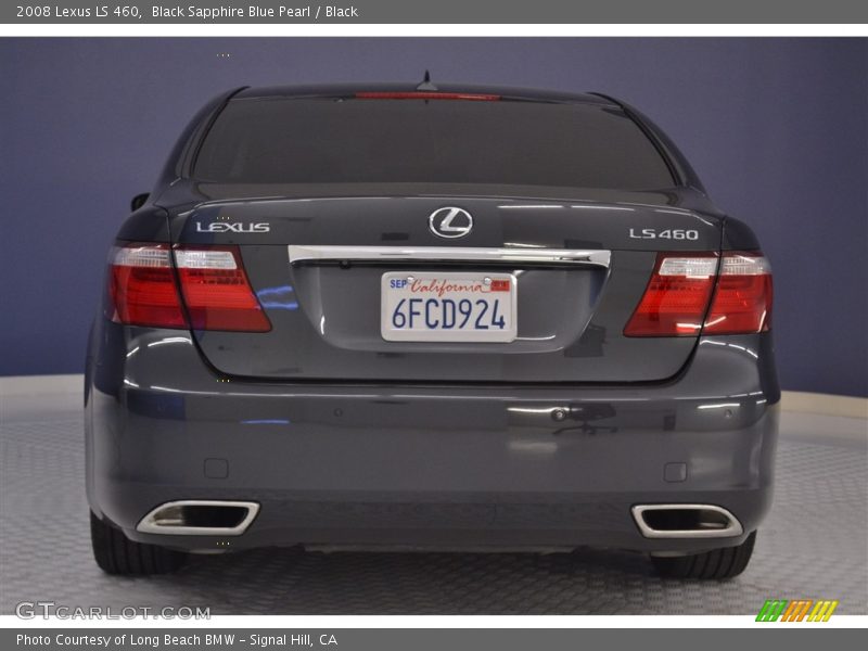Black Sapphire Blue Pearl / Black 2008 Lexus LS 460