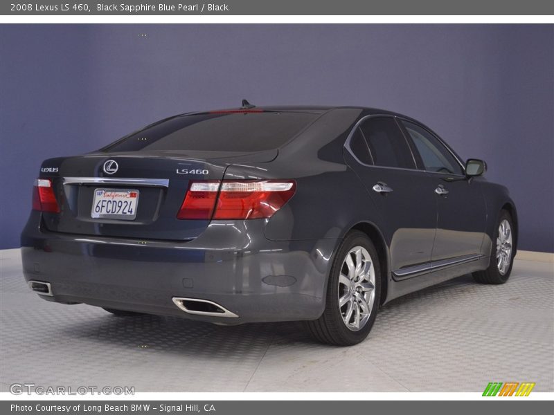 Black Sapphire Blue Pearl / Black 2008 Lexus LS 460