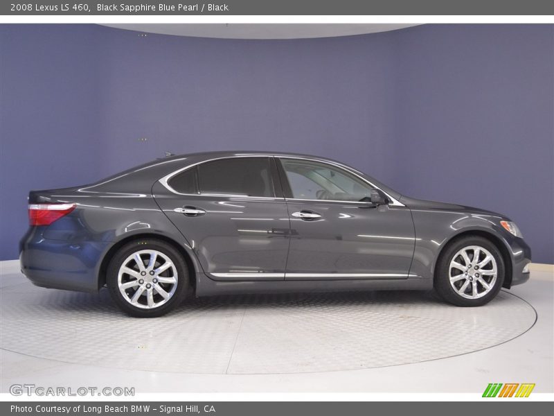 Black Sapphire Blue Pearl / Black 2008 Lexus LS 460