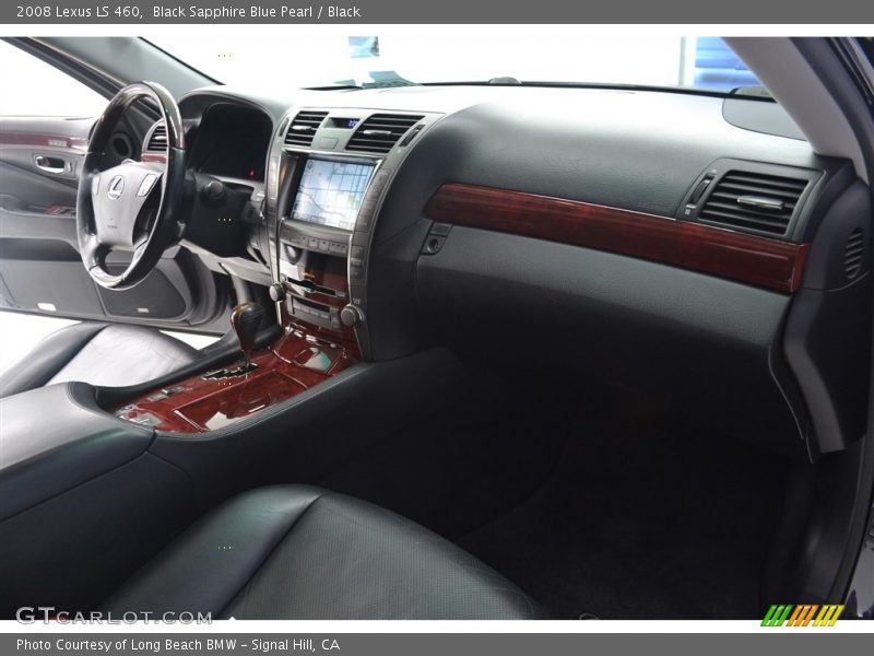 Black Sapphire Blue Pearl / Black 2008 Lexus LS 460