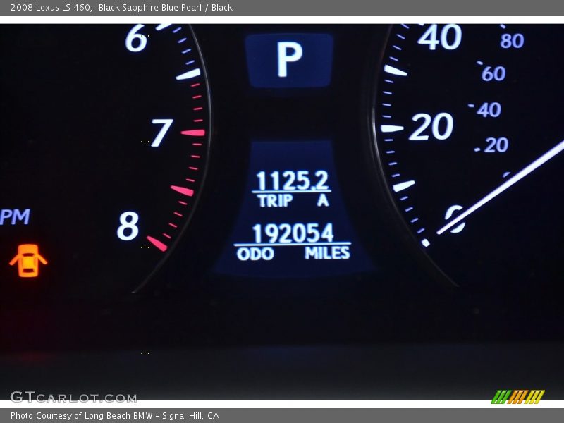Black Sapphire Blue Pearl / Black 2008 Lexus LS 460