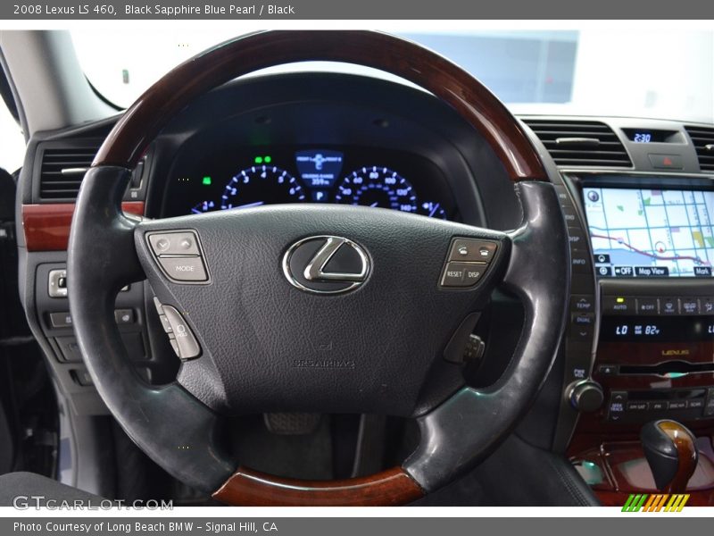 Black Sapphire Blue Pearl / Black 2008 Lexus LS 460