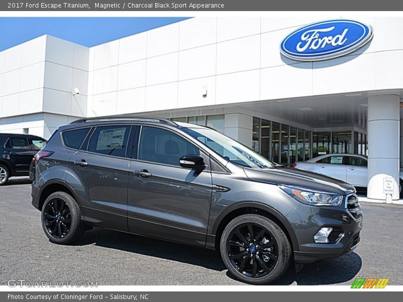 Magnetic / Charcoal Black Sport Appearance 2017 Ford Escape Titanium